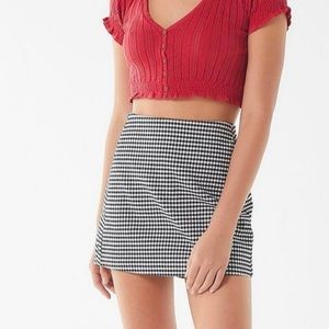 Urban Outfitters Black and White Mini Skirt